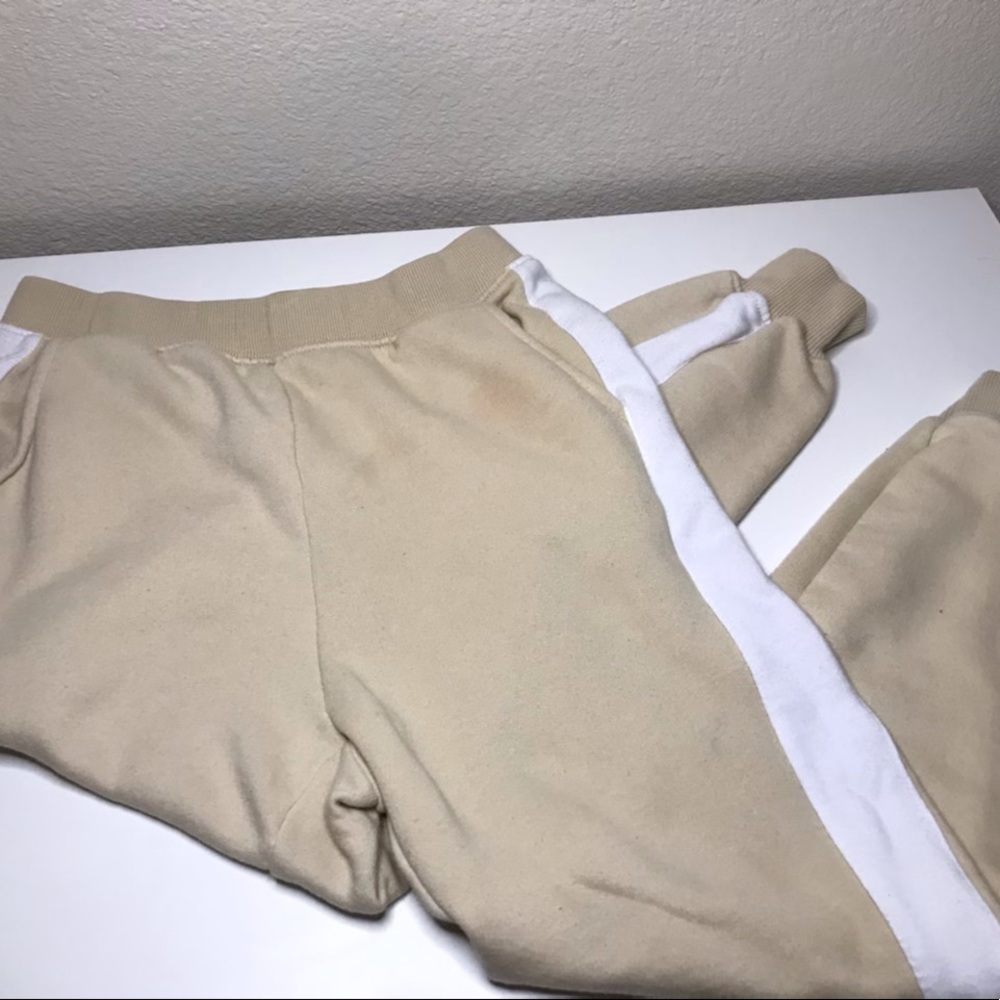 Beige Zara sweat pants